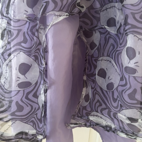 Nightmare Before Christmas Girl Dress Size XL Purple Disney Gothic Halloween 90s - Picture 8 of 11
